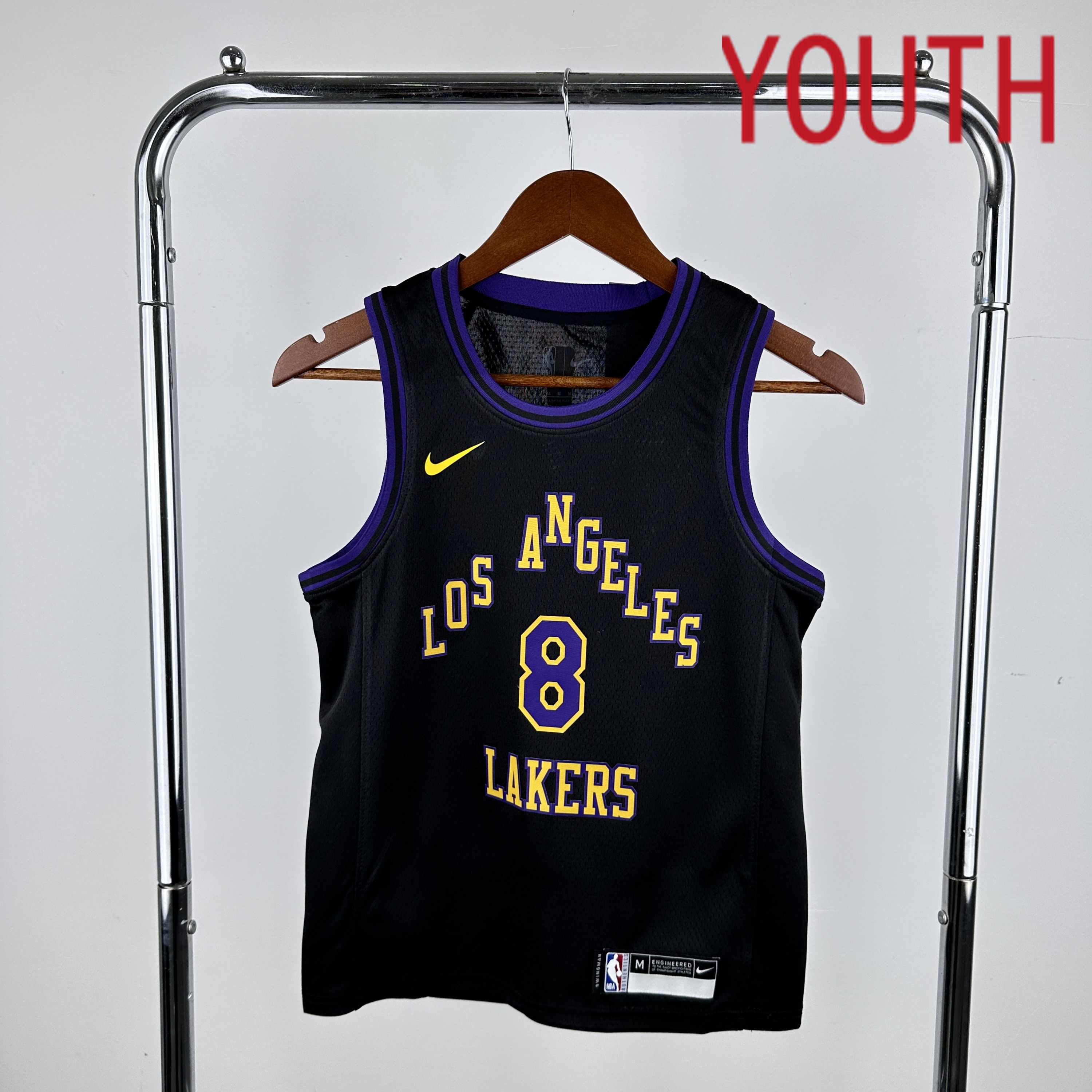 Youth Los Angeles Lakers #8 Bryant Black City Edition Nike 2024 NBA Jersey->memphis grizzlies->NBA Jersey